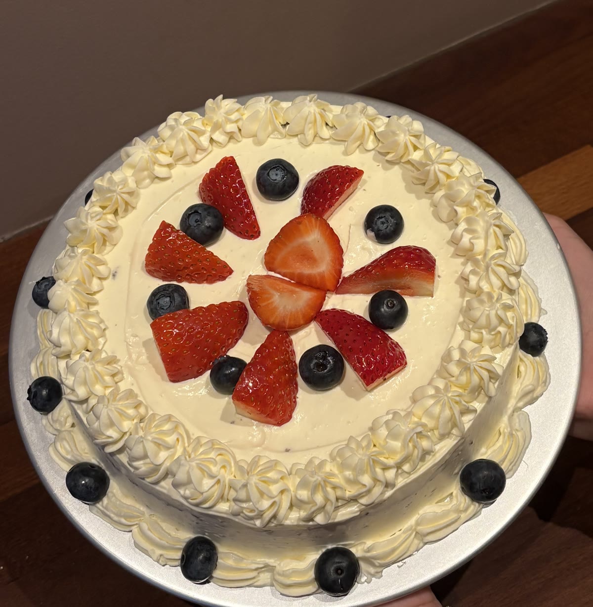 A soft, handmade chiffon cake